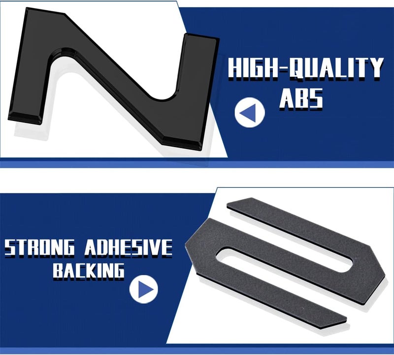 HMHN Tailgate Inserts Letters Compatible for 2022 2023 2024 2025 2026 Santa Cruz 3D Raised & Strong Adhesive Decals Letters Rear Emblem Decal Sticker Compatible for Santa Cruz Accessories-Matte Black - Image 3